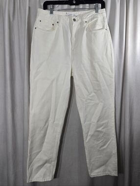 Assembly Label Women's Ivory White Jeans Sz 30 Like New 100% Cotton